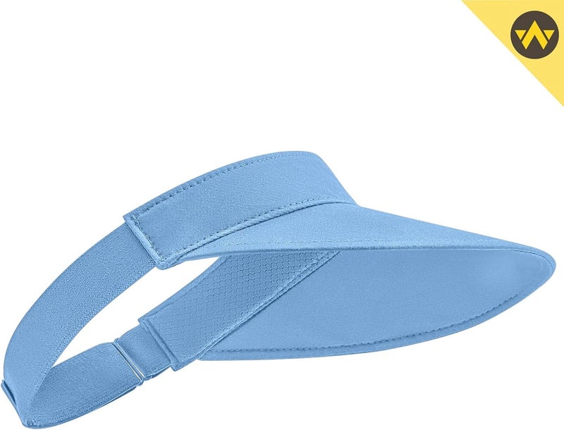 Wander Running Sun Visor Hats Wide Brim UV Protection Sports Golf Tennis Elastic Band Mesh Cap for Women - Image 5